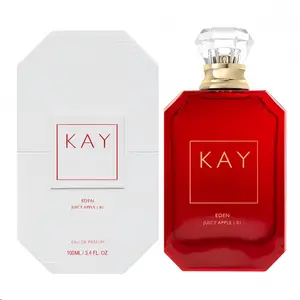 KAY 01 Juicy Apple Eau de Parfum for Women, Fruity Floral Gourmand Summer Fragrance, Long Lasting Perfume with Red Apple & Wild Berries, Sweet Vanilla Musk Scent for Daily Date, 3.4 oz / 100ml EDP Spray – Fragrance Flash Sale