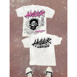 Y2K Style Hstar Graphic Print T-Shirt, Summer Knit Fabric Solid Color Regular Fit Top, Summer Tshirt | Y2K Fashion Tee | Soft Knit Fabric, Vintage T Shirts, 100% Cotton Soft Comfortable Casual Crew Neck Tee for Men and Women