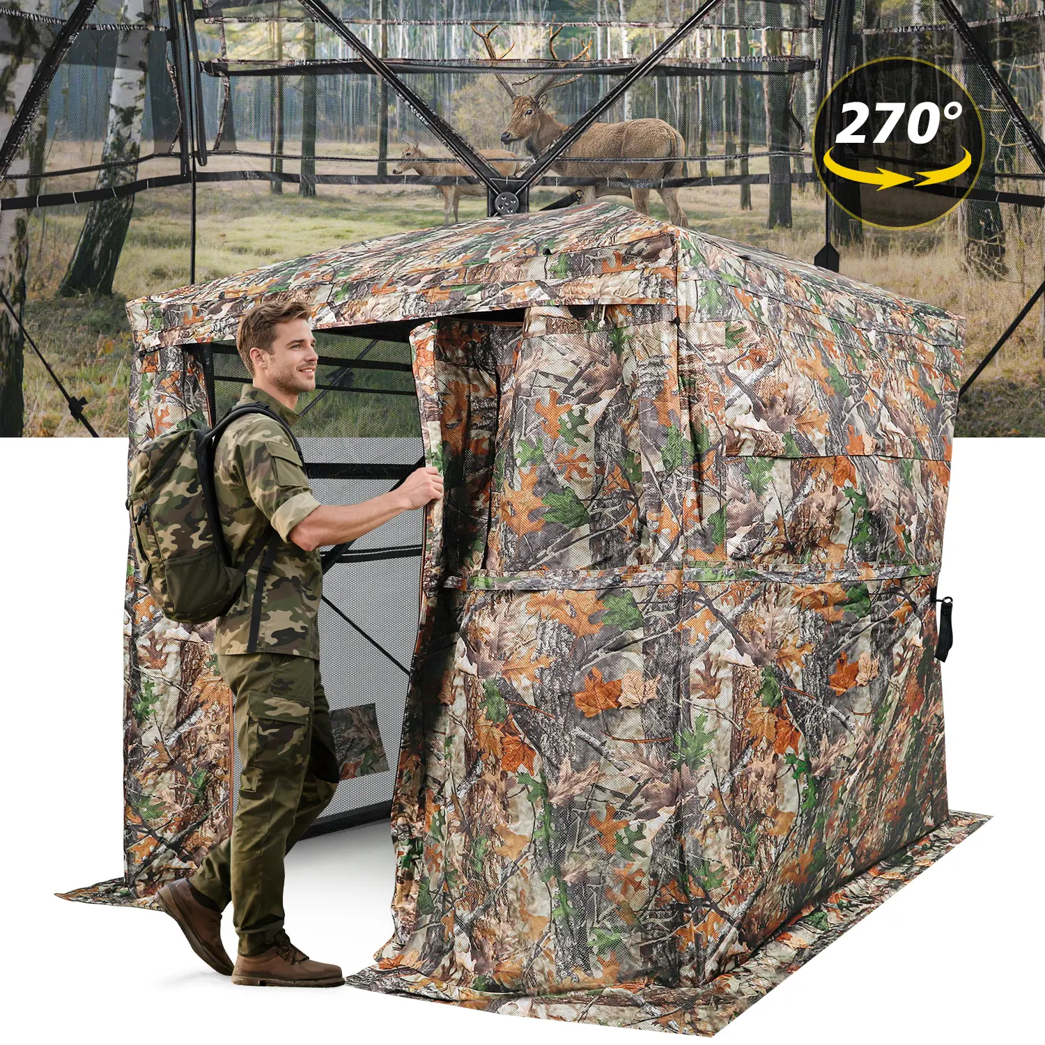 270°  3-4persons‎  (‎70"L X 70"W X 80"H)