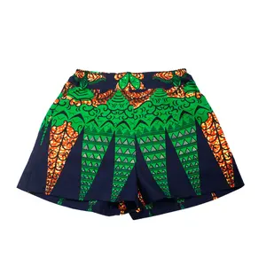 Green Ankara Shorts