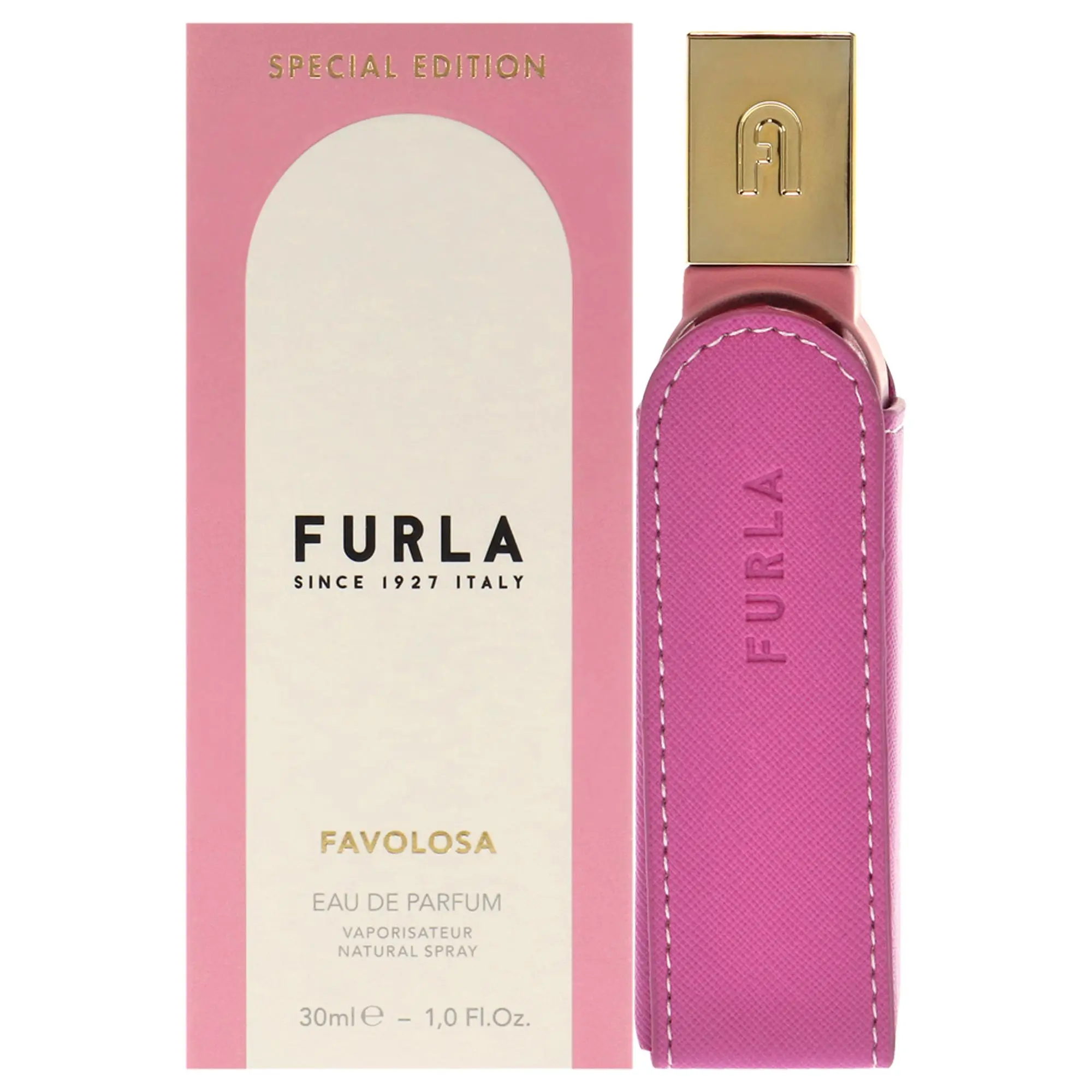 Furla Favolosa Limited Edition Women's Distinct, Long-Lasting 1oz Compact EDP Spray, Spray Pulses