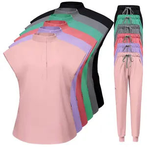 Medical Uniform Scrubs, Stretchable, Quick-drying, Unisex Workwear, for Doctors, Nurses, Beauty Salons