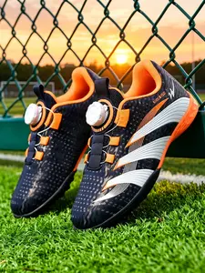 Soccer Cleats, Bright Colors, Eye-Catching Design, Comfortable and Stable, Fashion Sport Series, PU Leather, Rubber Sole