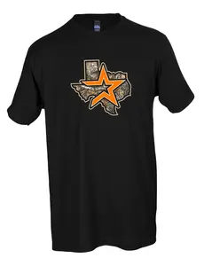 Real Tree Camo Astros - Black graphic tee