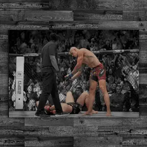 Alex Pereira vs Magomed Ankalaev Poster, Rolled Posters,  UFC Knockout Fight Art