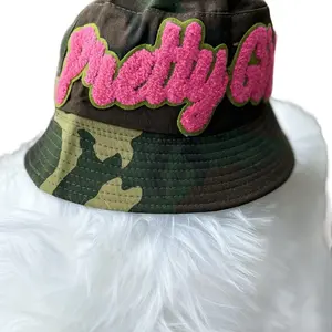 Camo Bucket Hat with Large Patch - Limited Edition