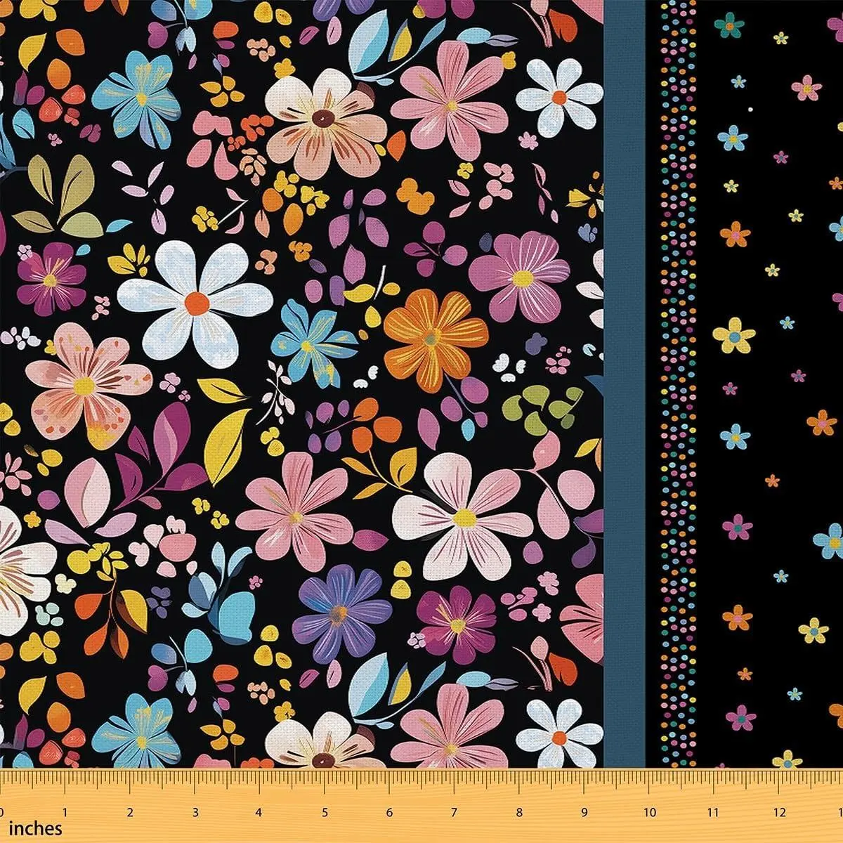 Floral Fabric Flower Upholstery Fabric Wildflower Botanical Soft Flannel Indoor Decor DIY Sewing Craft Projects Blossom