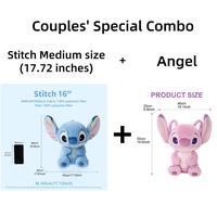 Stitch Medium (17.72 inches) + Angel（2pcs）