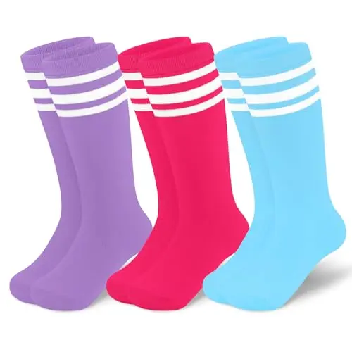 3 Pack Hot Pink/White, Purple/White, Azu