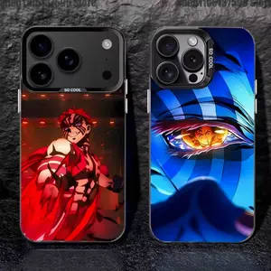 Anime Akaza Demon Slayer Infinity Castle Phone Case for iPhone X, 11, 12, 13, 14, 15 & more – SS Galaxy S21 to S25 Ultra, Plus with Suction