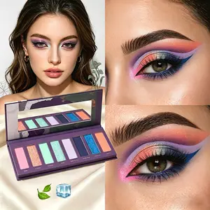 Super Sparkle Glitter Smoky Eyeshadow Palette, Chinese Gothic Style 8-color polarizing iridescent eyeshadow with gorgeous multi-shade duochrome colors. Rich high pigment payoff, ultra-fine and blendable texture, long-lasting wear, no easy fading or creasi