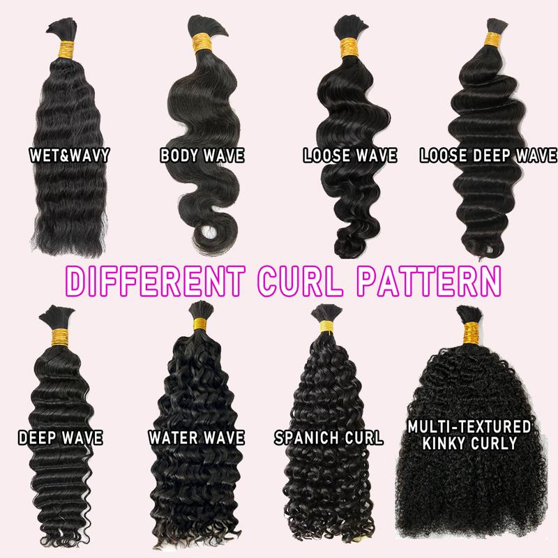 [YWIGS] Bulk Human Hair for Braiding No Wefted Natural Color - Human Hair for Boho Braids TikTokShopJumpstartSale