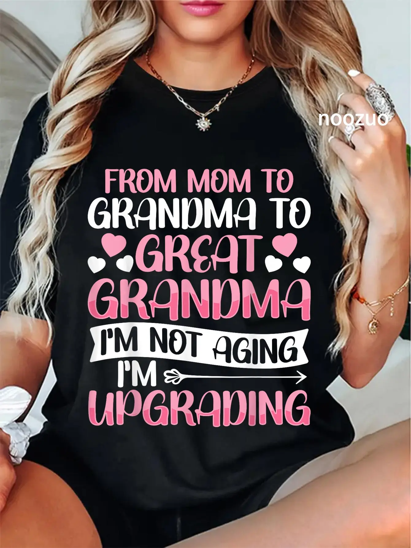 100% Cotton Great Grandmother First Time Great Grandma T-Shirt