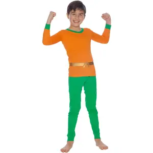Justice League Boys Aquaman Cotton Costume Pajama Set