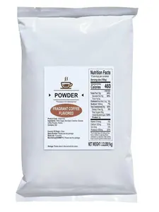 Soeos Coffee Flavored Powder 3-in-1 2.2 lbs Instant Bubble Tea Mix with Creamer & Sugar Easy to Prepare Perfect for Boba Drinks & Desserts