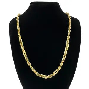 Milano Chain 14k Real-Gold Plated Elegant Men Necklace No Fade