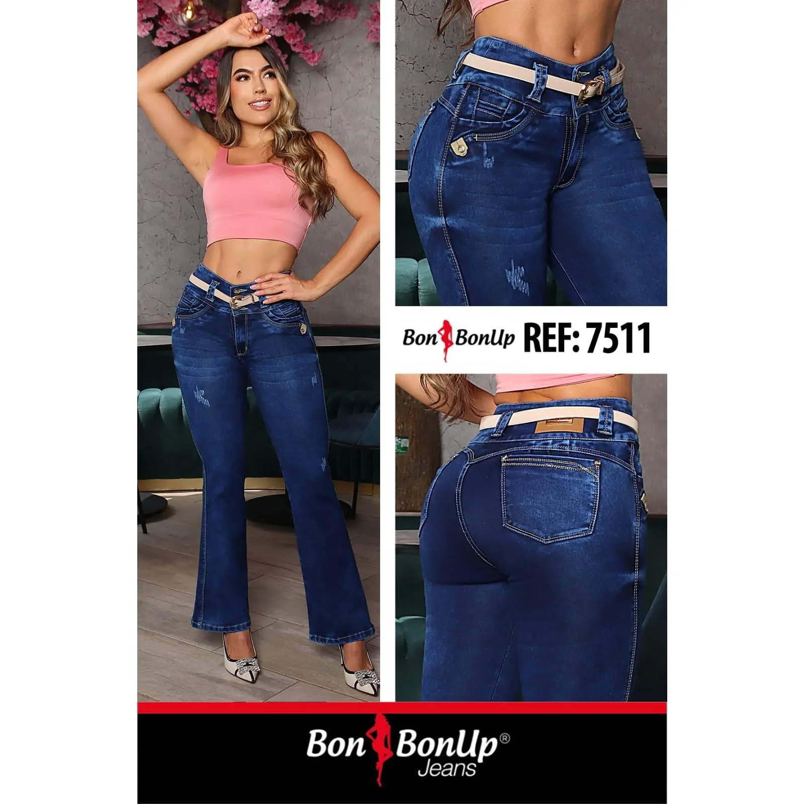 7511 BUTT-LIFT JEANS BY BON BON UP