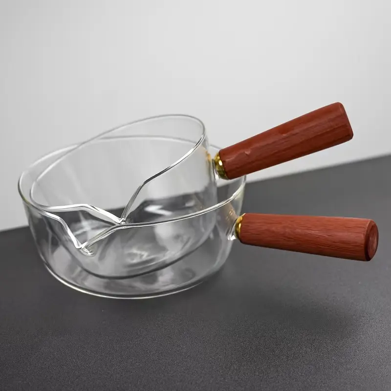 1PC Glass Milk Cooking Pot Transparent Large Size Multi Functional Soup Pan Cookware Set Kitchen Stew Pot Kitchen Pots