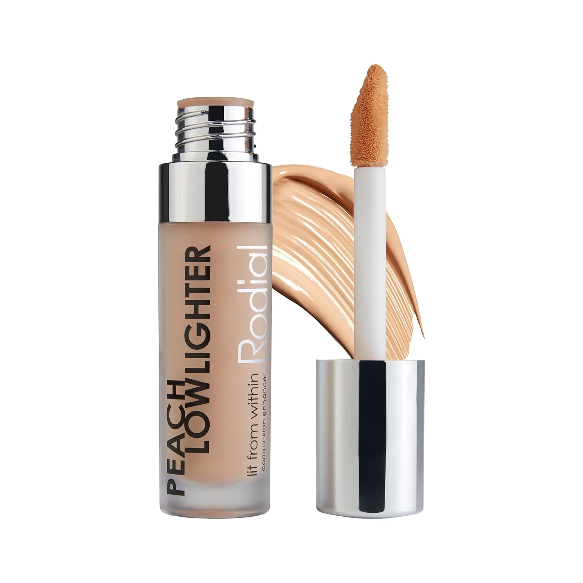 Rodial Peach Lowlighter - Hydrating Under Eye Brightener & Peach Color Corrector with Hyaluronic Acid, Vitamin E & Caffeine