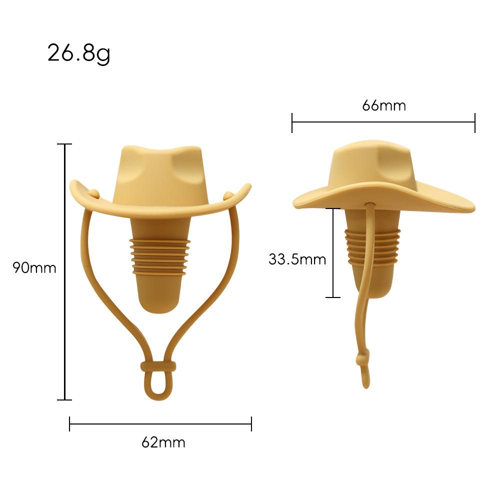 Silicone Stopper For Red Wine Western Cowboy Hat Creative