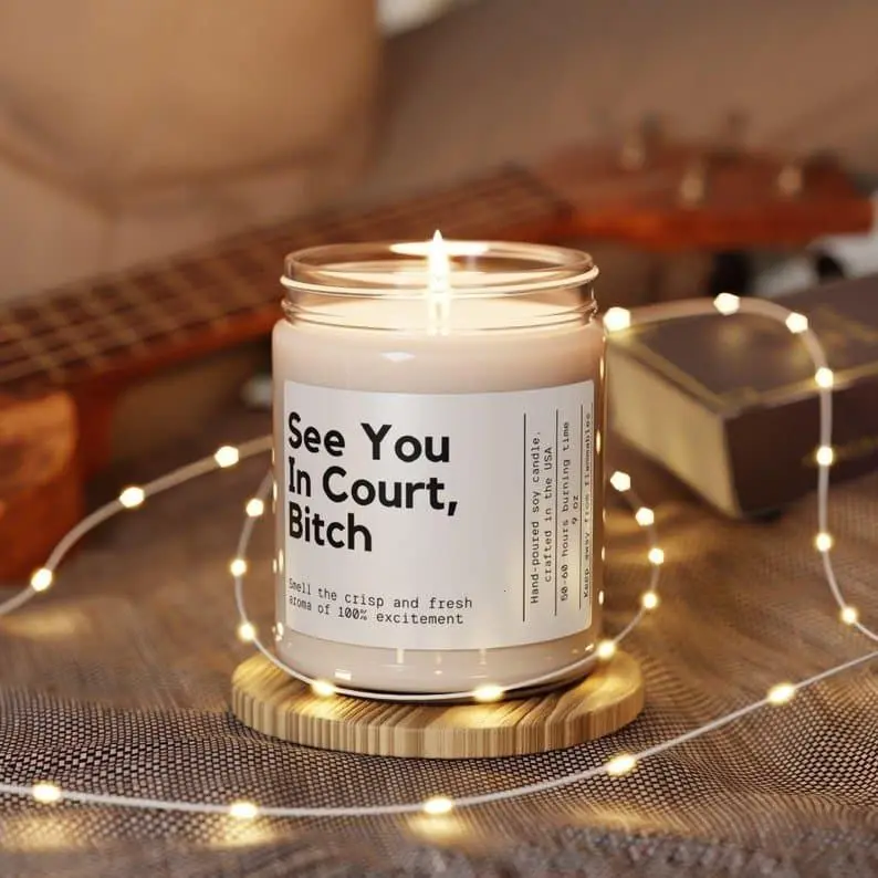 Personalized Lawyer Candle Gift Graduation Gift Funny Future Lawyer Gift Law School Graduate Law School Gift Law School Grad Bar Exam Law