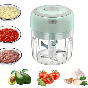 OENBATOM Portable Electric, USB Rechargeable Wireless Mini Blender, Food Grade Processor, Household Kitchen Appliances for Garlic & Meat, Kitchen Accessories