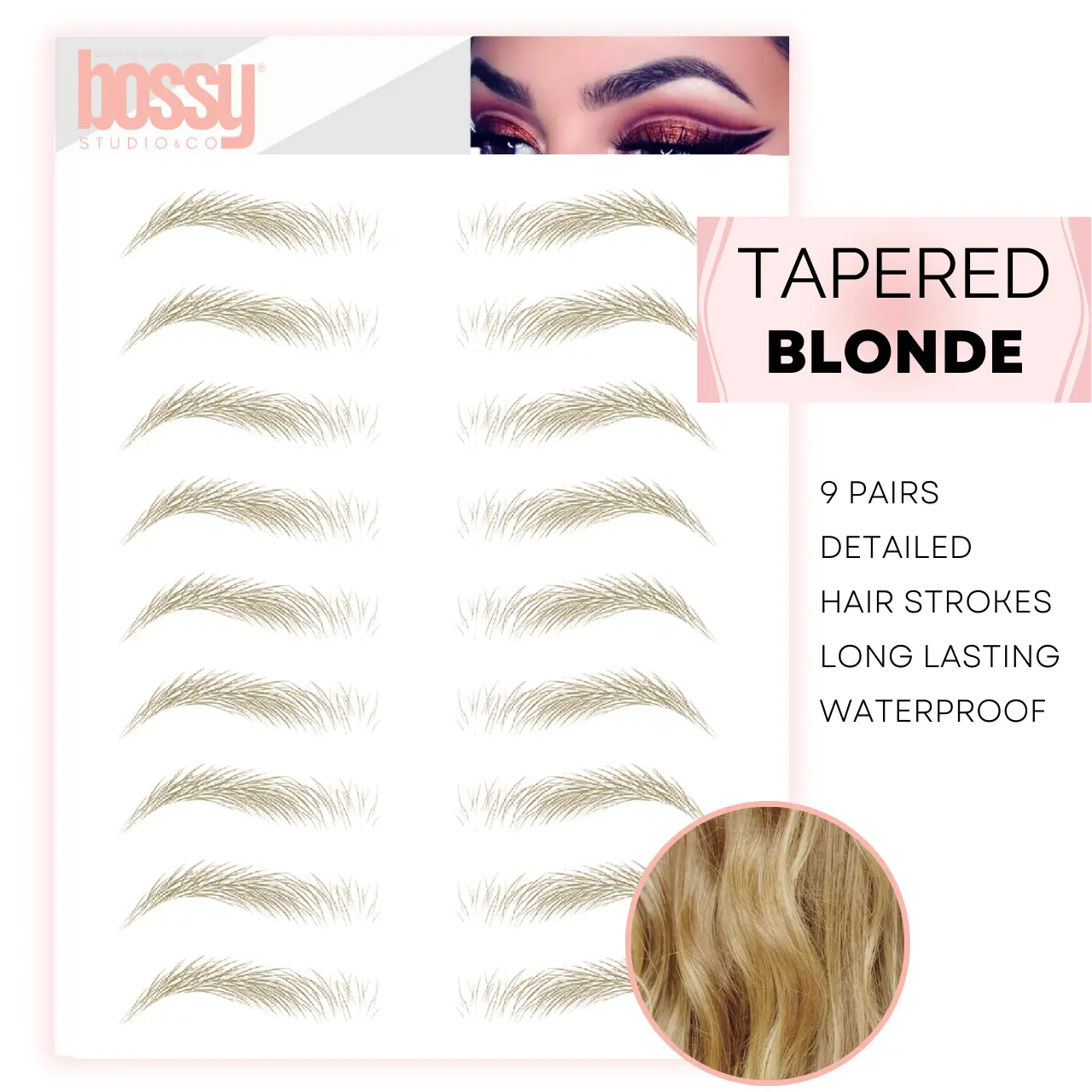| Tapered | Temporary Eyebrow Tattoos by Bossy Studio & Co | Tapered | Temporary Eyebrow Tattoos by Bossy Studio & Co