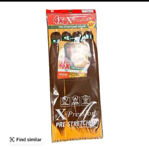 XPRESSION 4X Pre-Stretched Braid 38" - Sensationnel Braids, 100% Kanekalon, 4X African Braid, 38" Length, Pre-Stretched for Easy Styling