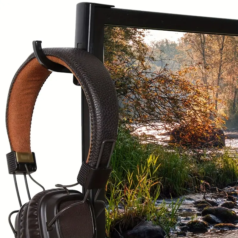 Headphone Hanger, Auxiliary Hook for Headphones and Computers