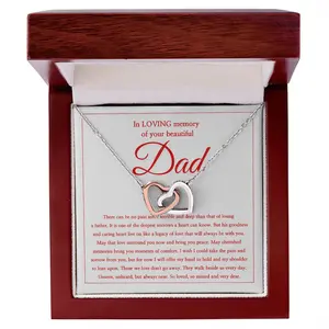 Keep Your Dad’s Love Close With This Sterling Silver Necklace, A Heartfelt Tribute To Honor His Memory And Cherish His Spirit Forever - IH27