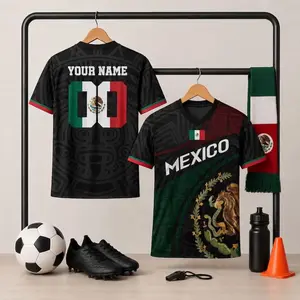 [Custom Name&Number] Personalized Mexico Soccer Jersey 2026, Custom Name Football Shirt, Football Fan Jersey, Soccer Jersey for Adult, Gift For Dad, Fathers Day