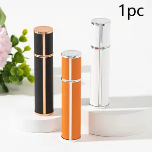 Single-Unit 10ML Leather Bottle Perfume Dispenser Spray Bottles, Metal Frame, Non-Flammable Liquid Container, Ideal for Fragrance Storage, Versatile Dispenser Bottle