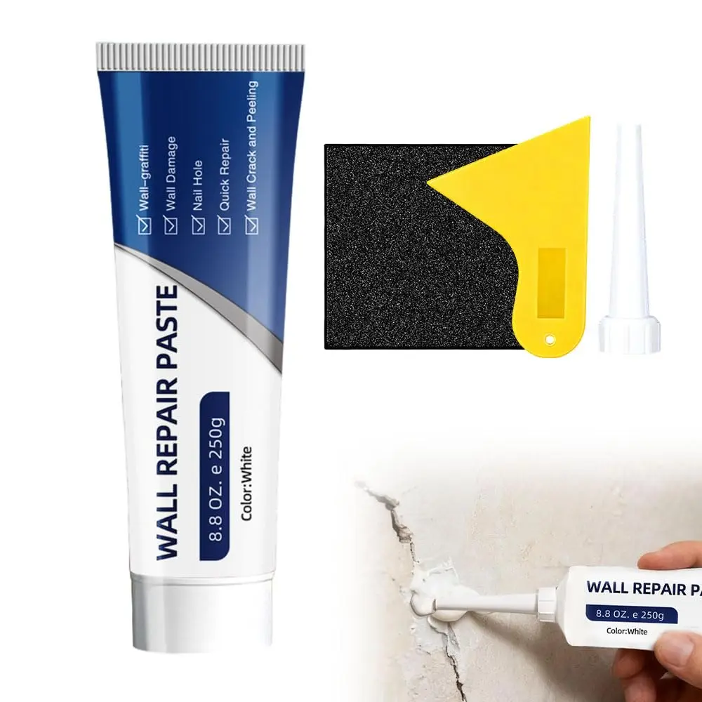 Father's Day Gift | Heavy Duty Wall Repair Agent, 250g Quick-Dry Waterproof Paste, Self-Adhesive Drywall & Concrete Mending Kit
