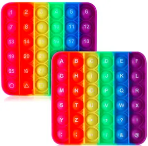 Letters P00p Fidget Toys,ABC Learning and Educational Toys,Poppers Fidget Toys,Stress Relief,Autism Sensory Toys [26 Letters on One Side