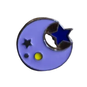 Space Moon Pin