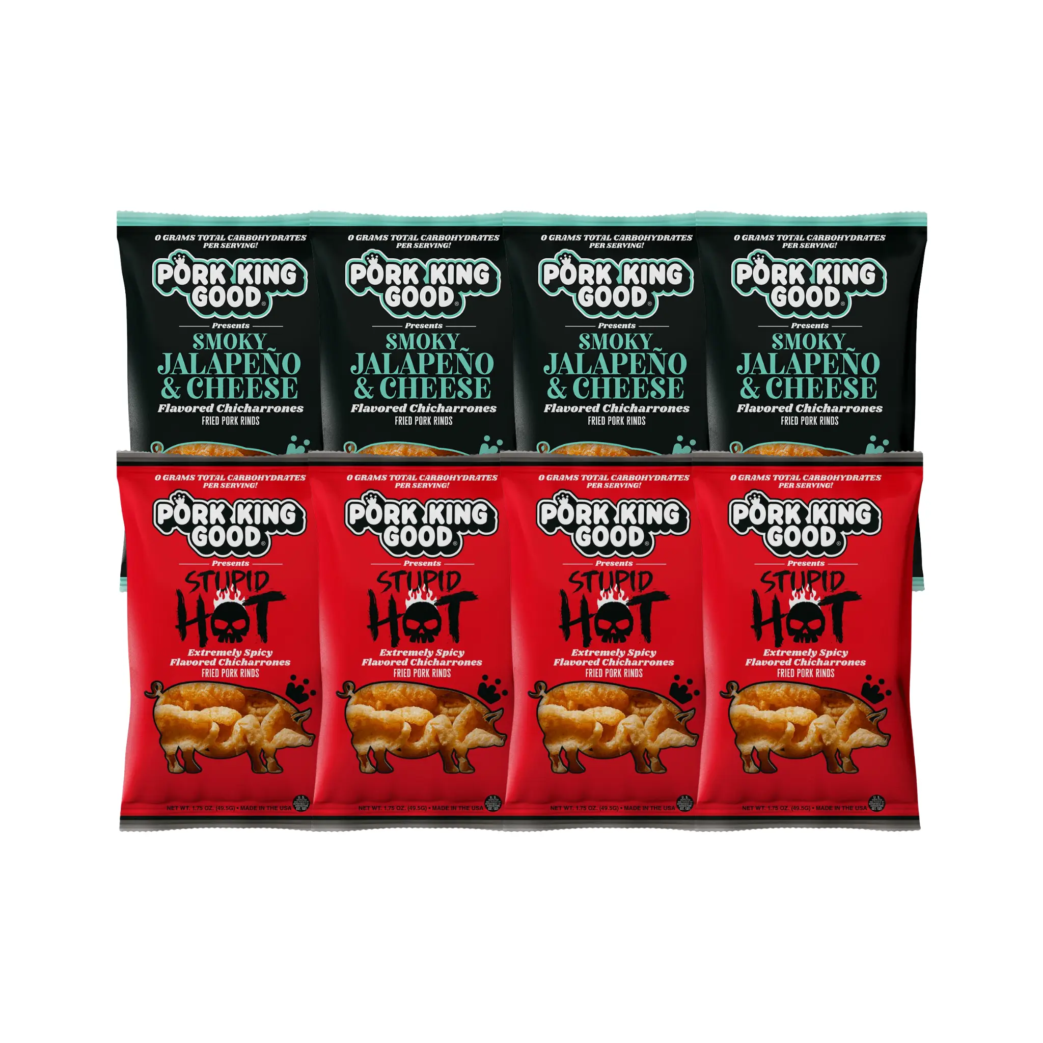 THE MEAT SWEATS PACK - Spicy Pork Rind Snacks