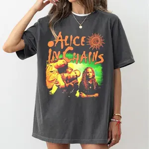 Vintage Hot Alice In Chains Band Member Men S-5XL Tee Unisex Shirt, Retro Alice In Chains Tee Gift, Gift For Her, Music Tour Shirt, vintage Graphic Tee, Gift for men and women