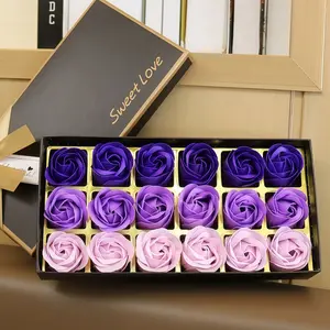 Rose Scented Soap Flower Gift Box, Natural Fragrance, Aesthetic, Aroma, Holiday Gift, Wedding, Birthday Party, Valentine's Day, Mother's Day Present