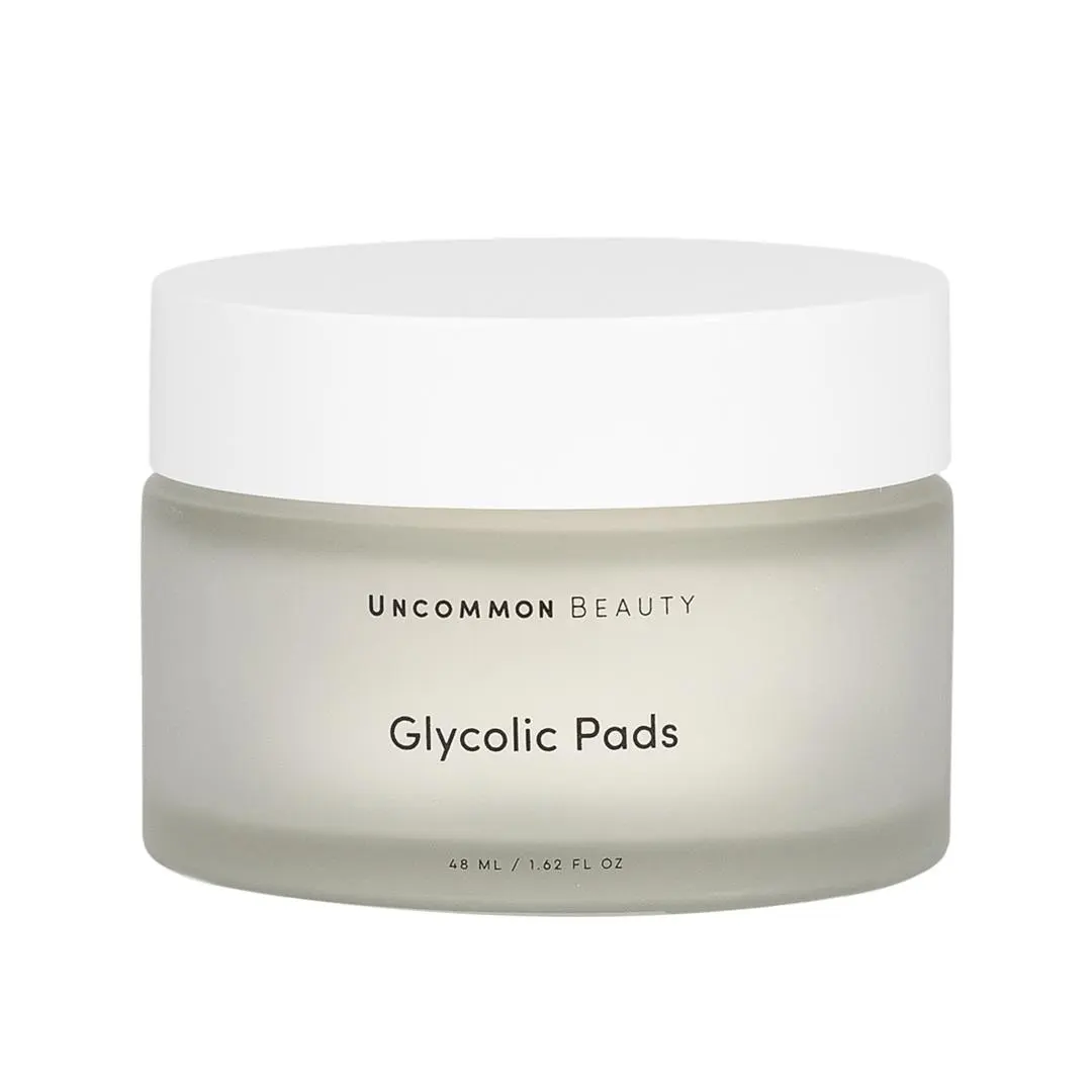 Glycolic Pads - One-Step Daily Vegan Exfoliating and Brightening Facial Skincare Pad with Salicylic Acid Glycolic Pads - One-Step Daily Vegan Exfoliating and Brightening Facial Skincare Pad with Salicylic Acid