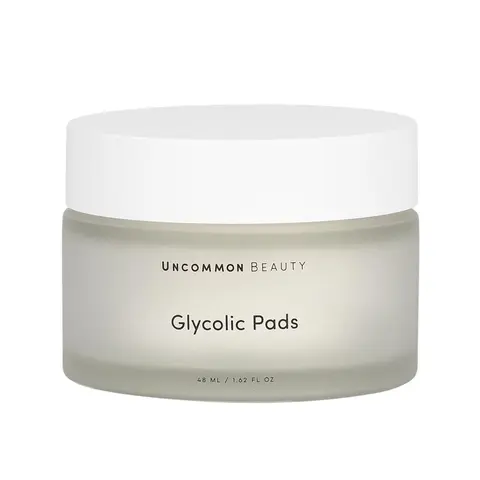Glycolic Pads - One-Step Daily Vegan Exfoliating and Brightening Facial Skincare Pad with Salicylic Acid