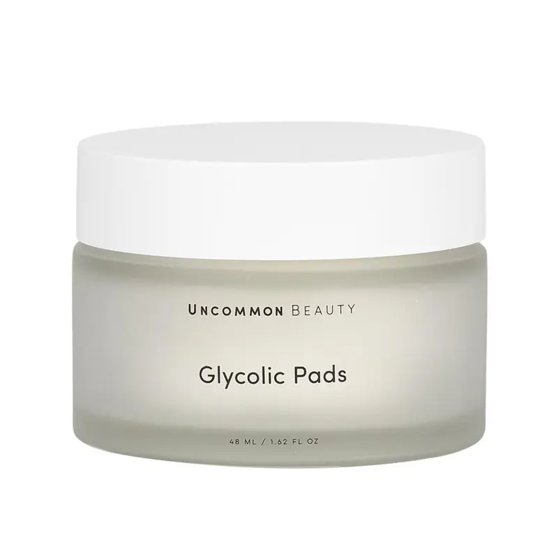 Glycolic Pads - One-Step Daily Vegan Exfoliating and Brightening Facial Skincare Pad with Salicylic Acid
