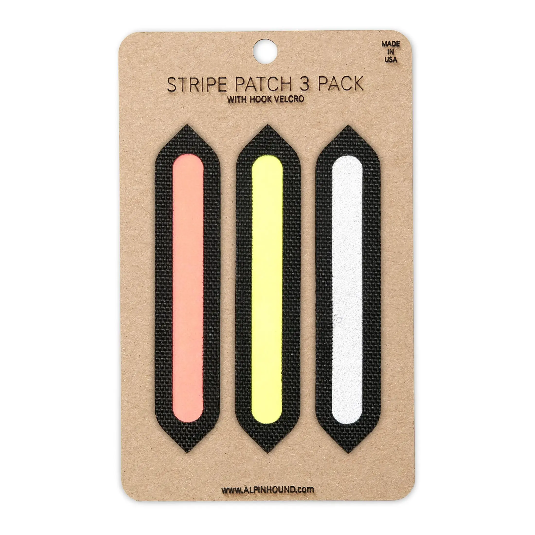 Reflective Stripe Patch 3 Pack Fits 2X2 Cordura Morale Patch