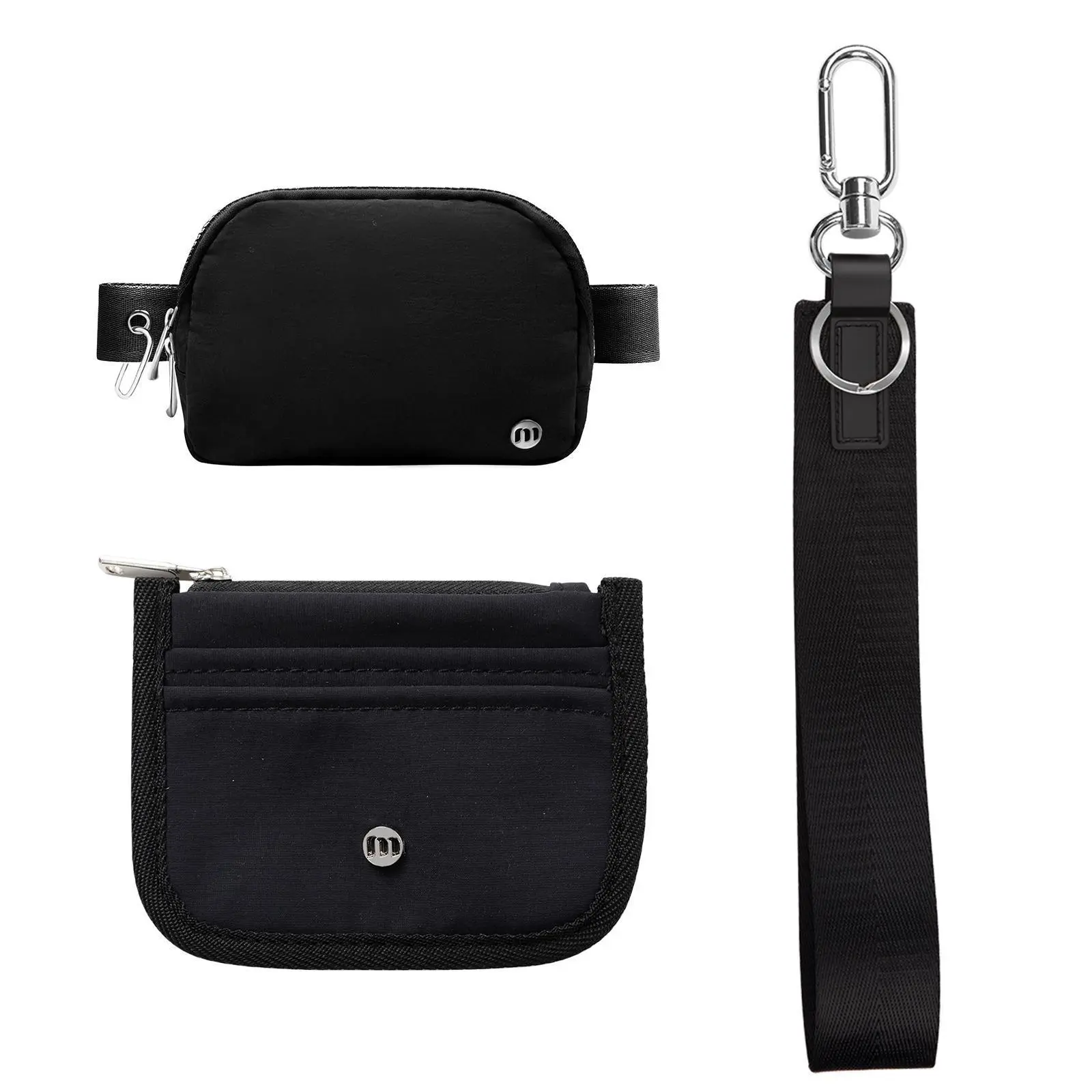 Three-piece waist bag set-Black