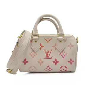 Pre-owned Louis Vuitton leather Crossbody Bags $2800 Empreinte Monogram Nano Speedy Sunrise Aquarelle RFID