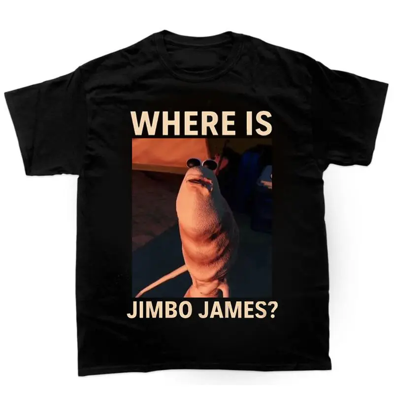 Marcus The Worm Where Is Jimbo James Meme T-Shirt Funny Trendy Meme Classic Cotton