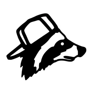 Raccoon with Backwards Hat Decal