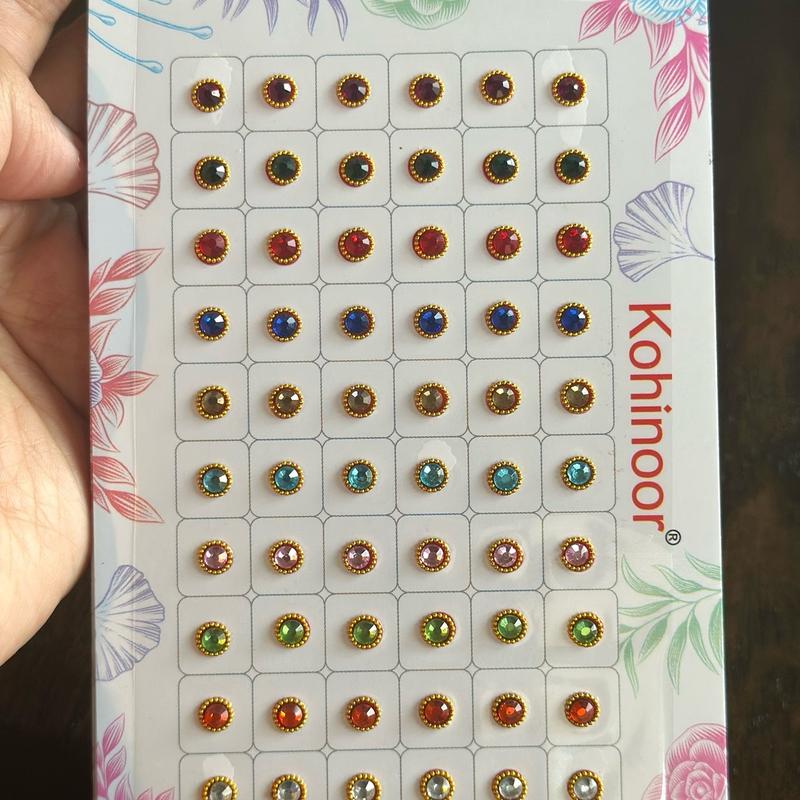 Round shape multicolor Bindi/Tika