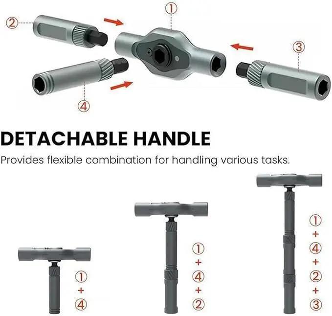 24 in 1 Dly Screwdriver Set Magnetic Compact and PortableRatchet Screwdriver, Mini Screwdriver Set, Ratcheting AllenWrench Set, Removable Self-Assembly Precisio for PcMobile Bicycle (Black) repair work autorepair kit Tool Setwith Case