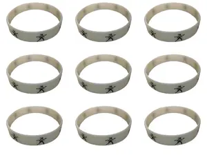 No Mercy 9-Pack Silicone Wristband for Softball Players Comfortable Fit Lightweight Design Ideal for Everyday Wear with Powerful Quote