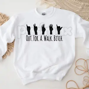 Buffy The Vampire Slayer Sweatshirt, Out For A Walk Btch Spike Crewneck, Retro 90s TV Show Jumper, Sunnydale High Graphic Pullover, Sassy Vampire Quote Shirt, Vintage Horror Aesthetic Top